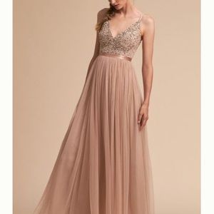 Anthropologie BHLDN “Avery Gown” in Blush